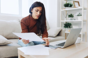 small business bookkeeping woman