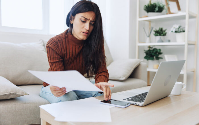 small business bookkeeping woman