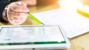 accounting on tablet