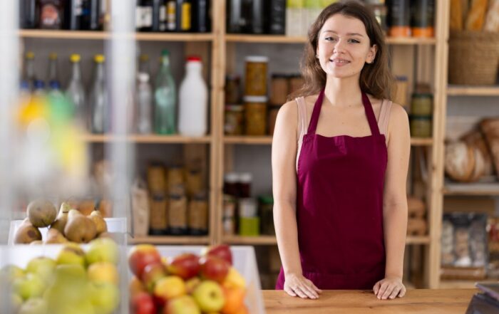 young female employee
